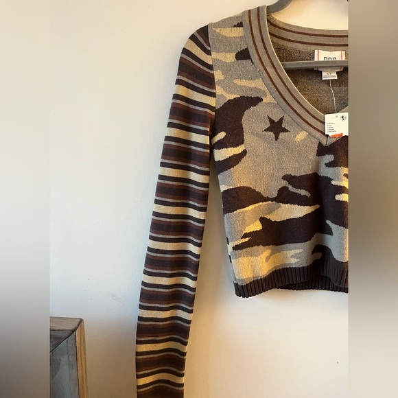 BDG Addison V Neck Ribbed Knit Sweater - Small - Picture 6 of 8